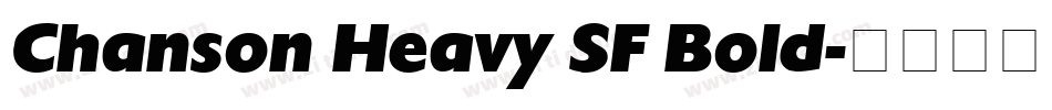 Chanson Heavy SF Bold字体转换